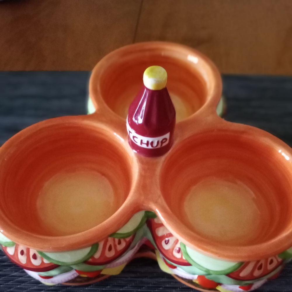 Ceramic condiment holder - Picture 2 of 2